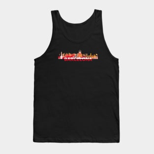 Barcelona Skyline Tank Top